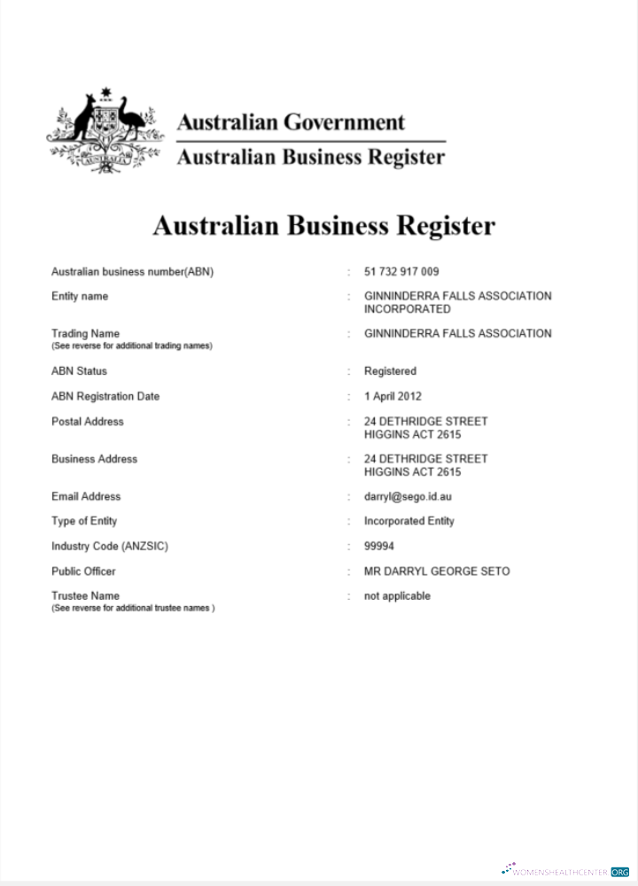 Download Australia certificate of company registration, version 2 Photoshop template
